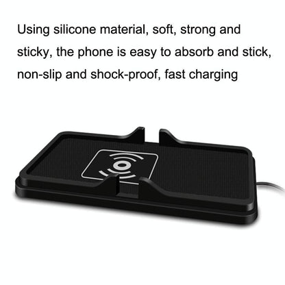Wireless Car Charger With Anti-Slip Pad - 2 In 1 - 15W - Black-1915196883341545473