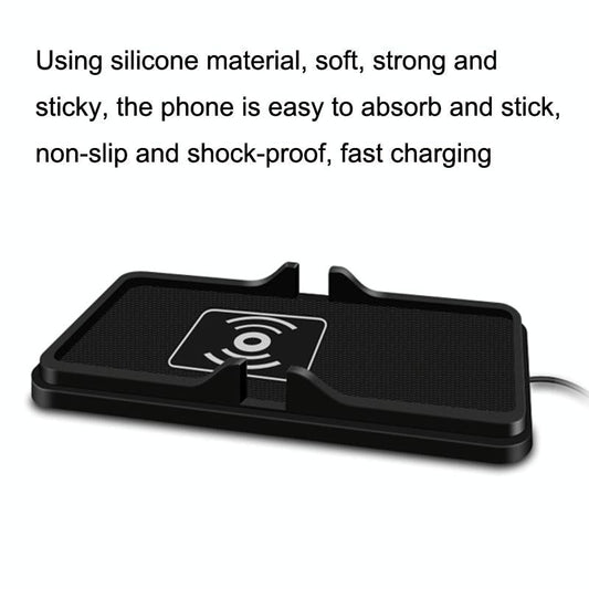 Wireless Car Charger With Anti-Slip Pad - 2 In 1 - 15W - Black-1915196883341545473