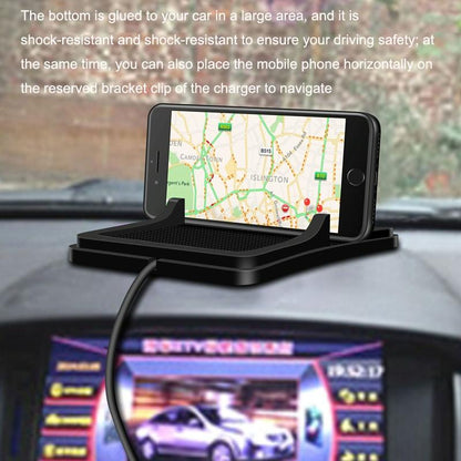 Wireless Car Charger With Anti-Slip Pad - 2 In 1 - 15W - Black-1915196883341545477