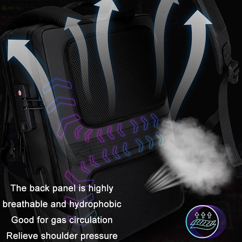 17.3 Gaming Backpack - Durable Hard Shell Black-1915197984627363844