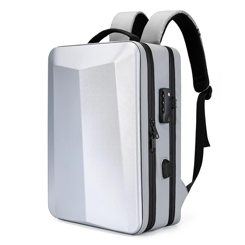 17.3 Silver Gaming Backpack With Hard Shell For Computers-1915197823524147200