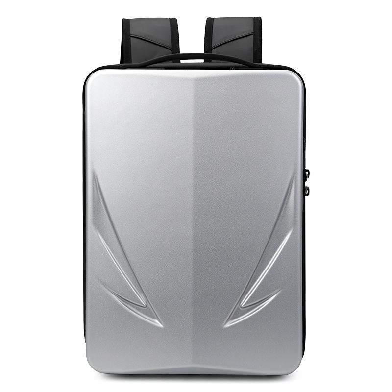 Men Gaming Backpack - Hard Shell Single-Layer Silver-1915197951219732481