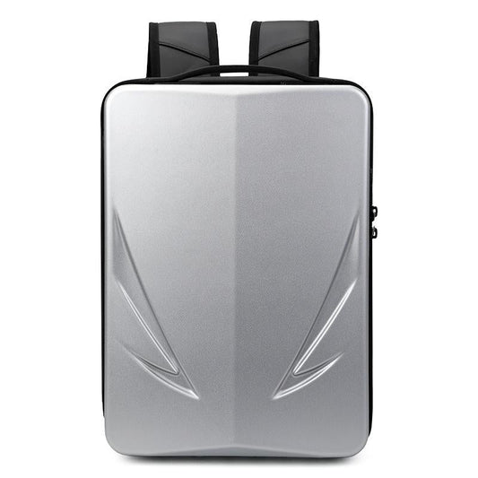 Men Gaming Backpack - Hard Shell Single-Layer Silver-1915197951219732481