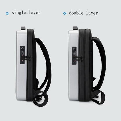 Men Gaming Backpack - Double-Layer Hard Shell - Green-1915197790728884227