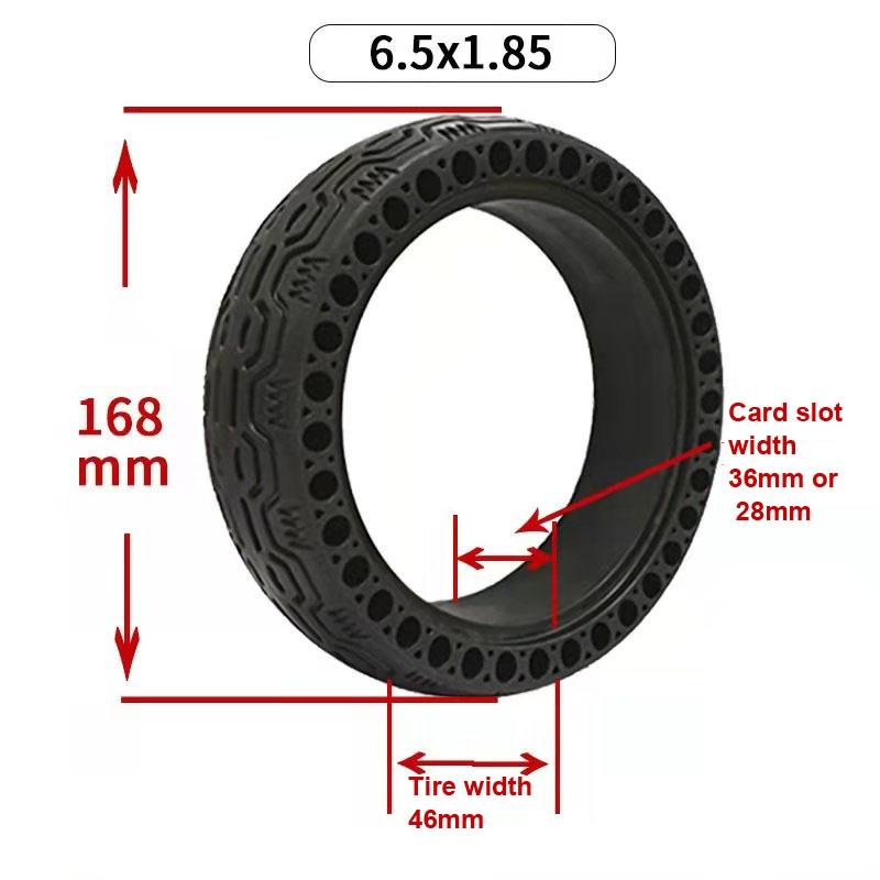Electric Scooter Tire - 6.5X1.85 Solid Honeycomb Design-1964932342455865345