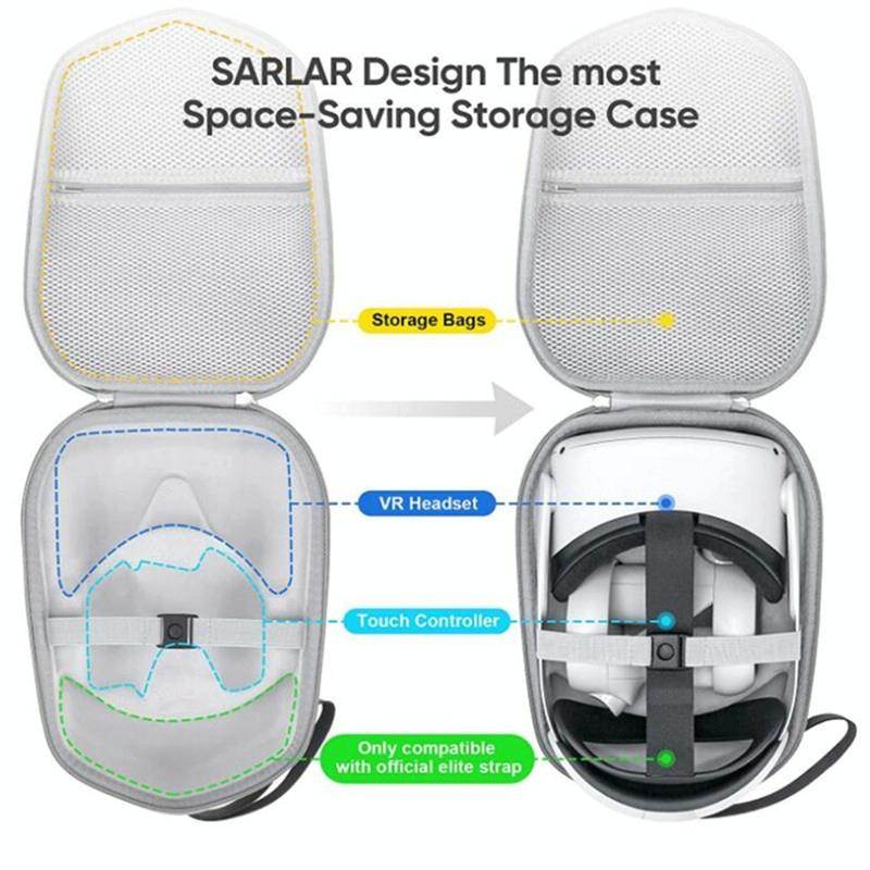 Oculus Quest 2 Vr Case - Gray-1969996404684361733