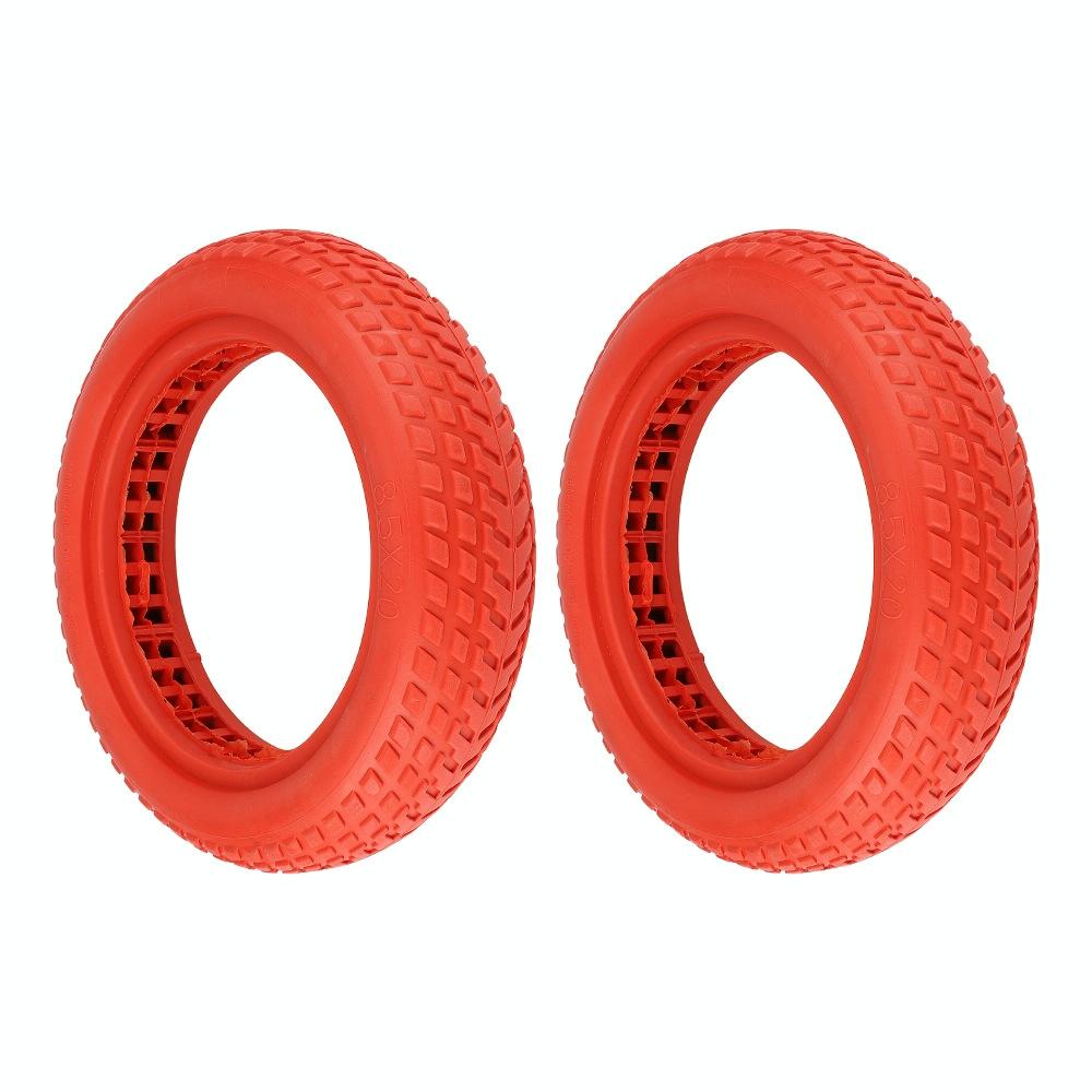 Red 8.5 Semi-Solid Honeycomb Tire For Xiaomi M365 Scooter-1964932190374596609