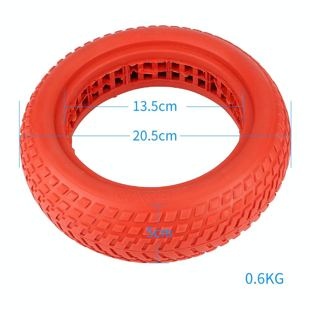Red 8.5 Semi-Solid Honeycomb Tire For Xiaomi M365 Scooter-1964932190374596610