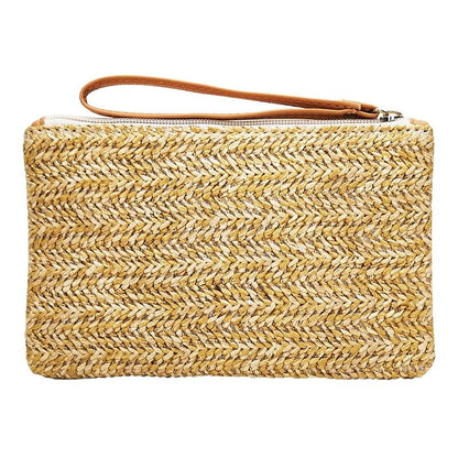 Beach Straw Clutch Coin Purse For Summer Fun-1915197954239631360