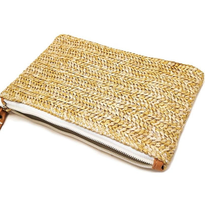 Beach Straw Clutch Coin Purse For Summer Fun-1915197954239631362