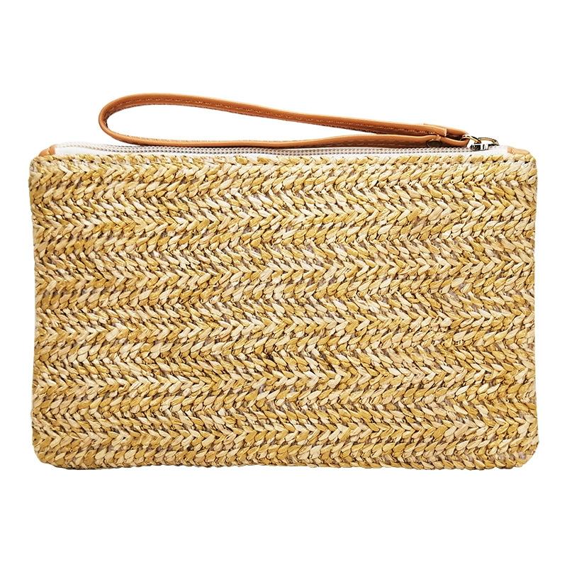 Beach Straw Clutch Coin Purse For Summer Fun-1915197954239631364