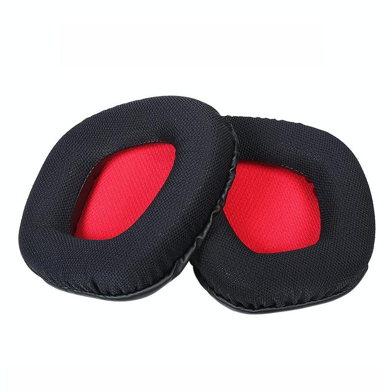 Pair Of Red Earpads For Corsair Void Pro Elite - Grid Bottom-1922443442651271173