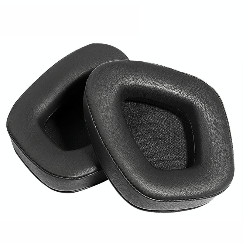 Black Lamb Leather Earpads For Corsair Void Pro Elite - Set Of 2-1915197266432495621
