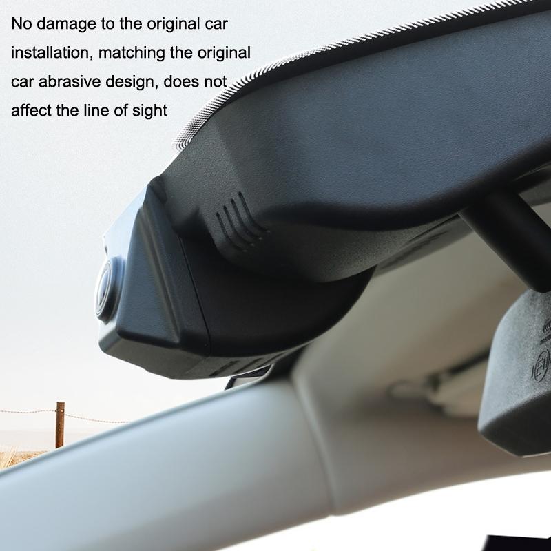 1080P Dual Recording Hidden Driving Recorder With Wifi And Screen - Black-1915196973602967554