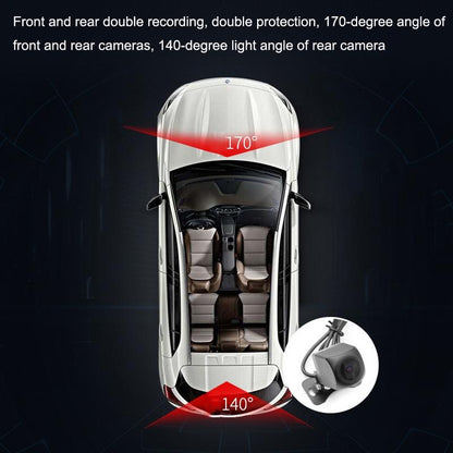 1080P Dual Recording Hidden Driving Recorder With Wifi And Screen - Black-1915196973602967558