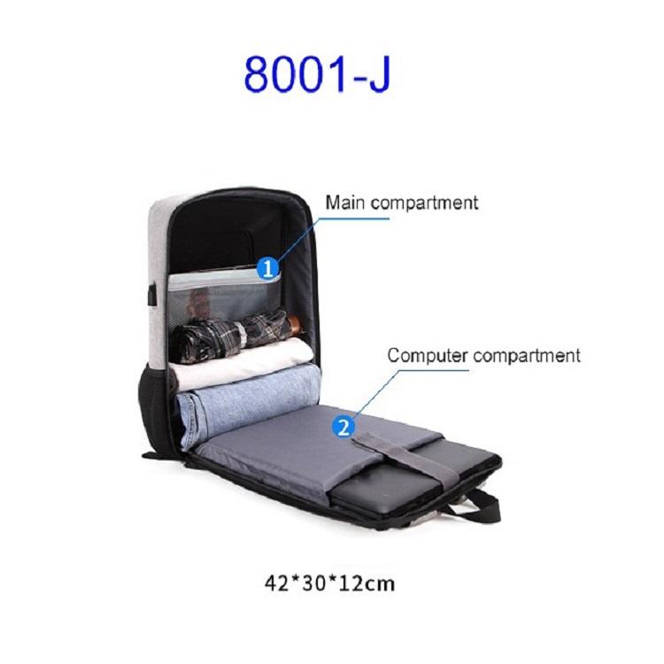 Anti-Theft Hard Shell Backpack For Men With Alloy Frame - Blue-1915198001916284930