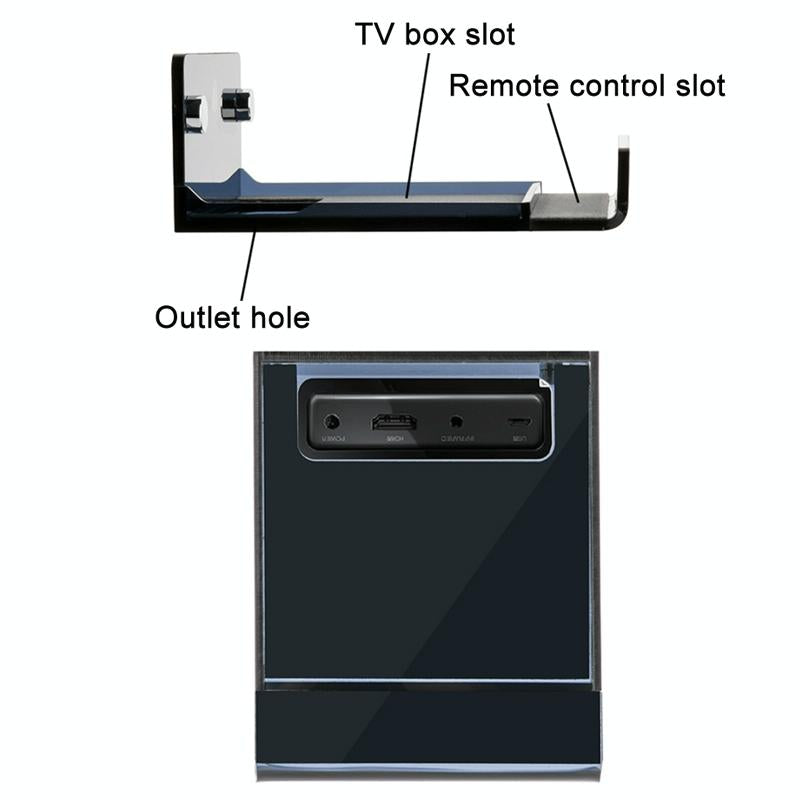 Wall Mount For Amazon Fire Tv - Half-Transparent Tea Black-1964932182984232962