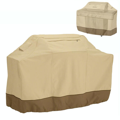 Waterproof Bbq Cover With Sundry Bag - 183X66X130Cm Beige-1964932164084699141
