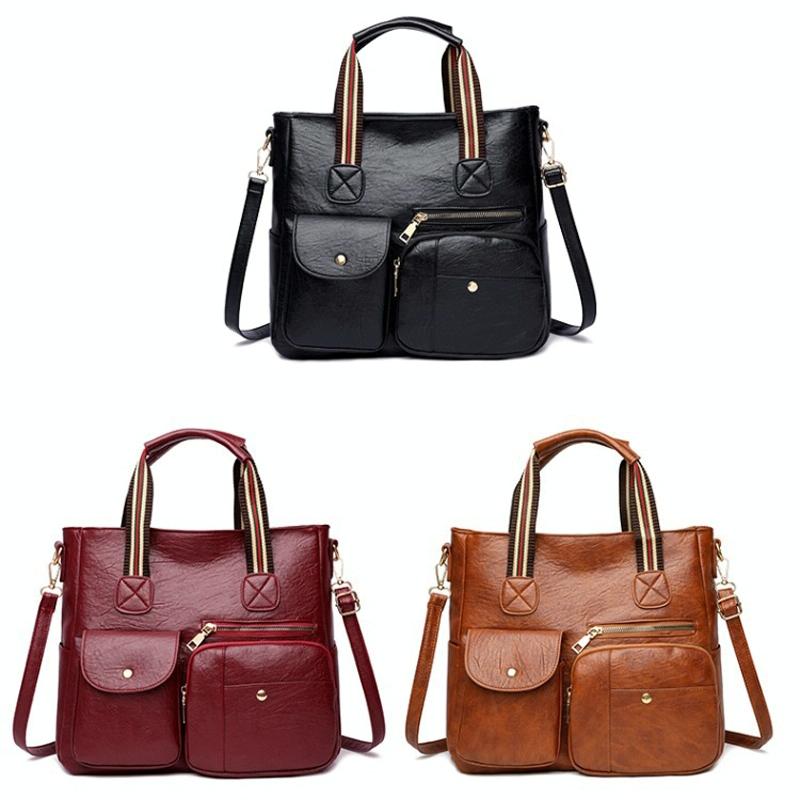 Yellow Middle-Aged Mother Bag With Multi-Pocket Capacity-1964932230149181441