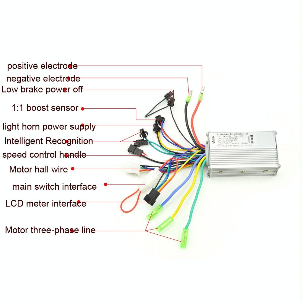 Universal Electric Bike / Scooter Controller With Speedmeter - 250W / 350W-1964932326500732932