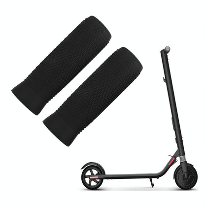 Silicone Handbar Cover For Ninebot Es Scooters - Black Pair-1964932327717081093
