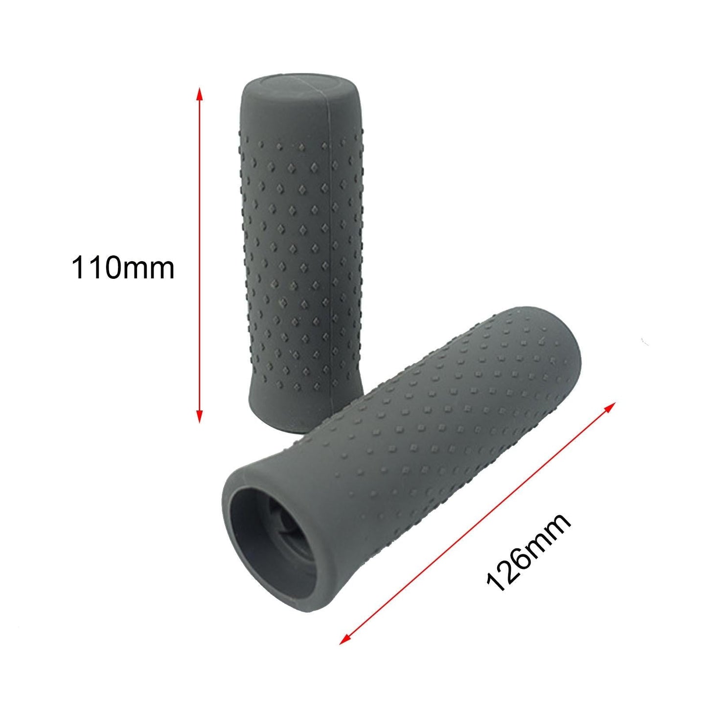 Silicone Handbar Cover For Ninebot G30 Max - Gray 1 Pair-1964932290052231170