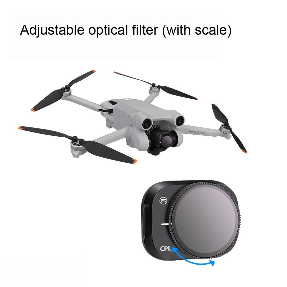 Adjustable Aluminum Alloy Filter For Dji Mini 3 Pro - Cpl Style-1915198105691754499