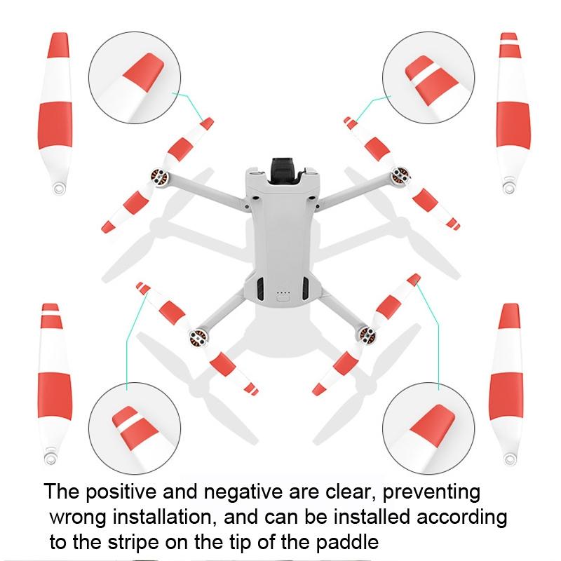 8-Pack Low Noise Wing Propellers For Dji Mini 3 Pro-1915197946522112004