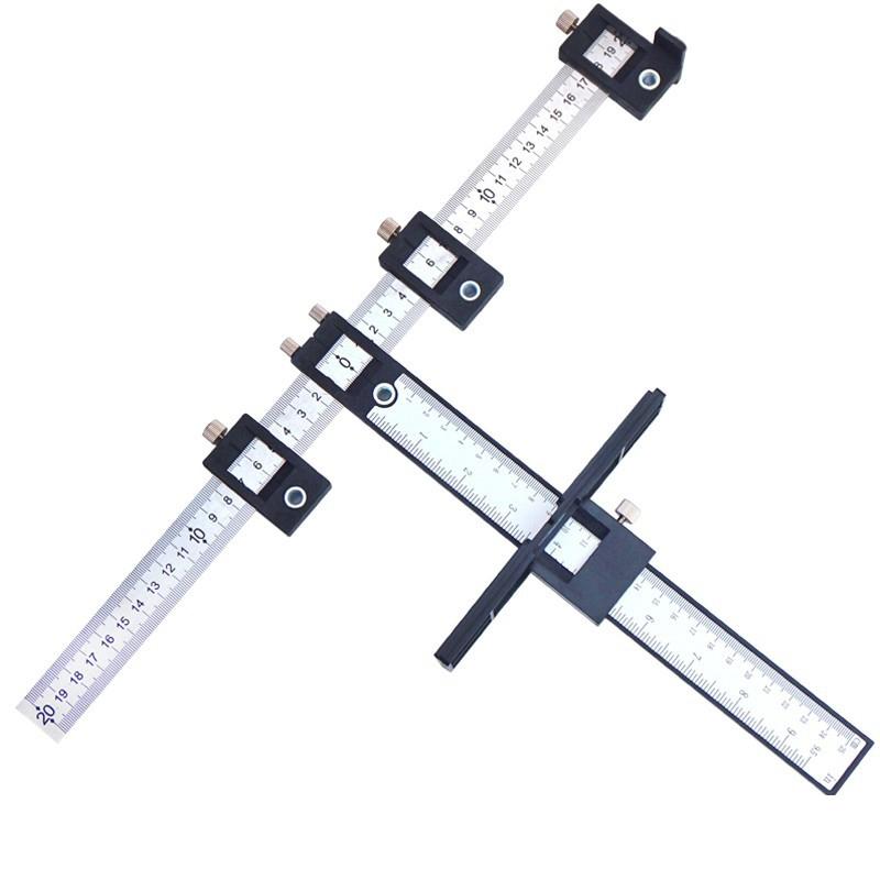 Woodworking Punch Locator For Cabinet Doors - Black Plastic Handle-1964932293793550343