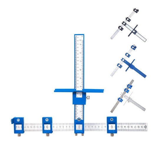 Woodworking Punch Locator For Cabinet Doors - Black Plastic Handle-1964932293793550337