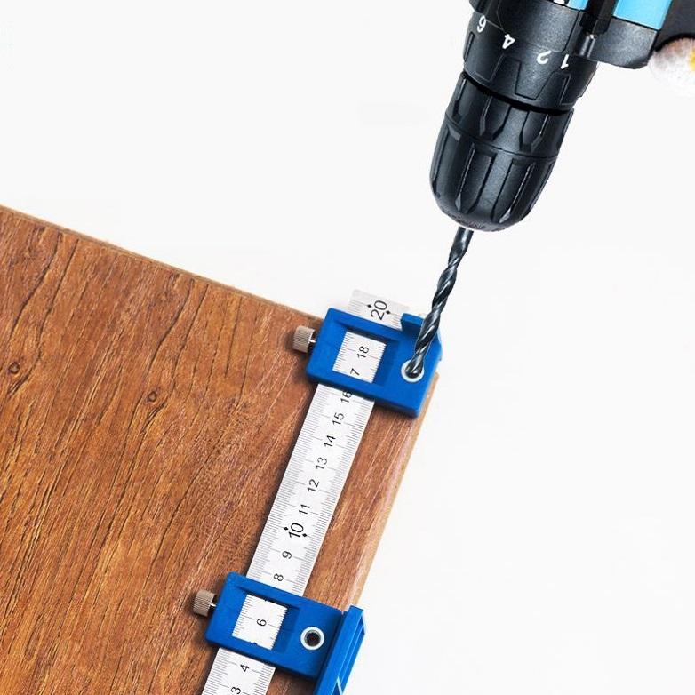 Aluminum Punch Locator For Cabinet Doors -All Aluminum Alloy BLACK-1964932236100898819