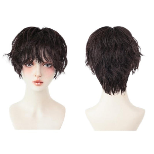 Women Fluffy Tea Full Head Wig - Natural Look-1915196827330809857