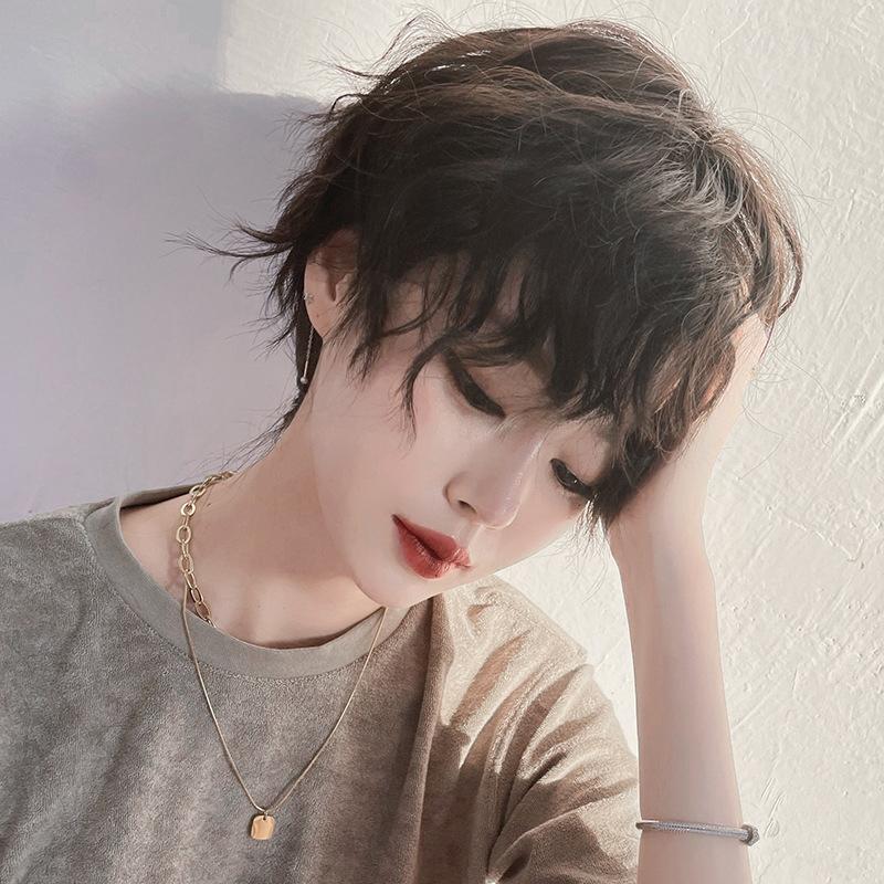 Women Fluffy Tea Full Head Wig - Natural Look-1915196827330809860