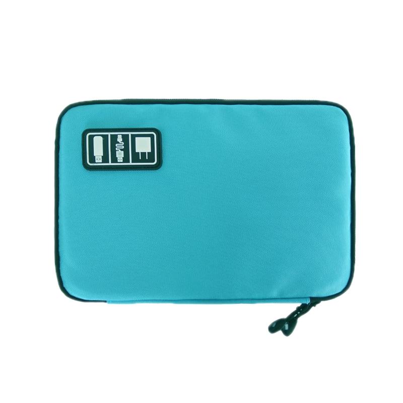 Portable Mobile Phone U Disk Storage Bag - Multifunctional Blue-1915198285325406208
