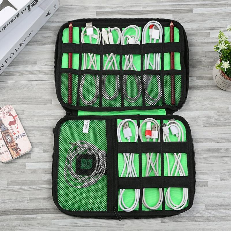 Portable Multifunctional U Disk Storage Bag For Mobile Phone Accessories - Black-1915198108787150853