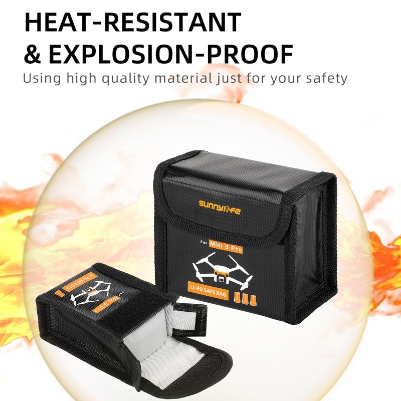 Explosion Proof Battery Bag For Dji Mini 3 Pro - Holds 3 Batteries-1964932318426697732