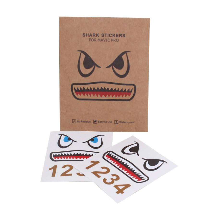Drone Shark Emoji Body And Battery Sticker Set - 3 Pieces-1915196903868469249