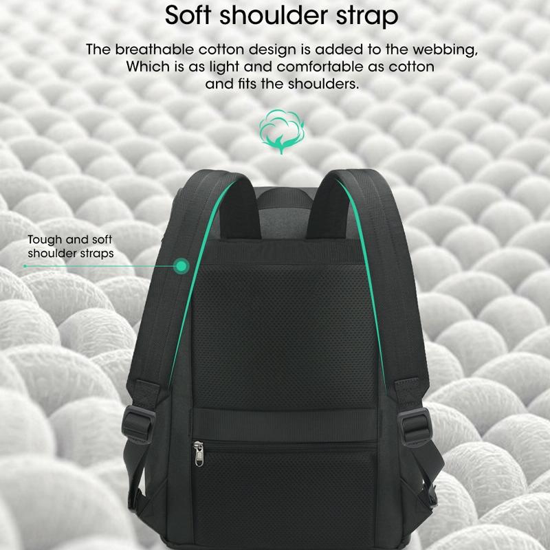 Men Simple Laptop Backpack - Compact & Stylish-1915196813695127554