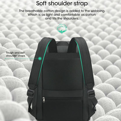 Men Simple Laptop Backpack - Compact & Stylish-1915196813695127554