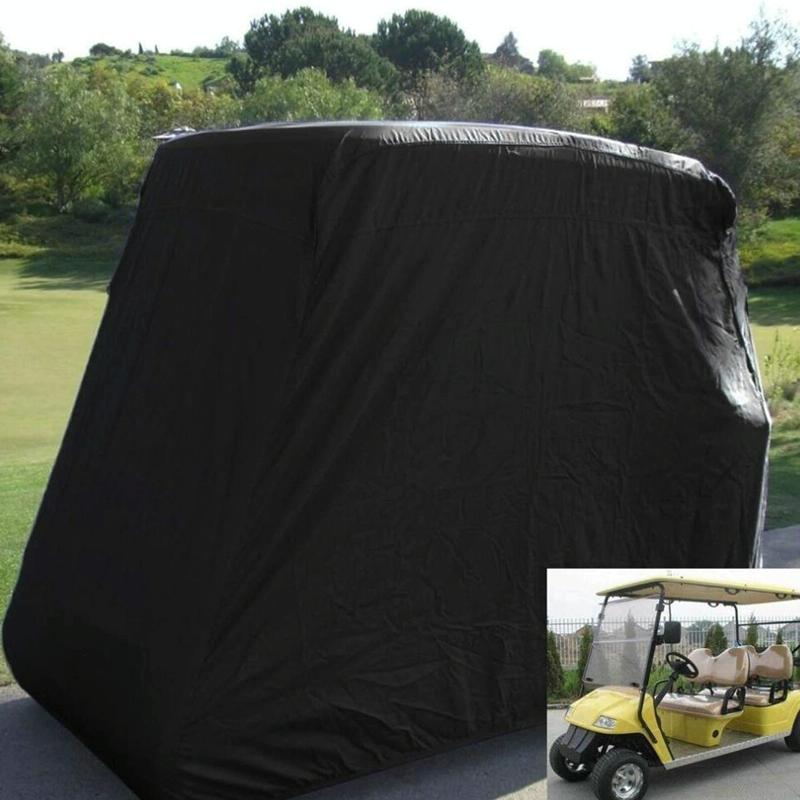 Waterproof Golf Cart Cover - 275 X 122 X 168 Cm - Black-1969996408769613830