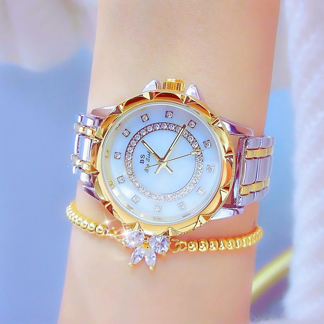 Elegant Lace Women Watch - Golden-1915196842501607426