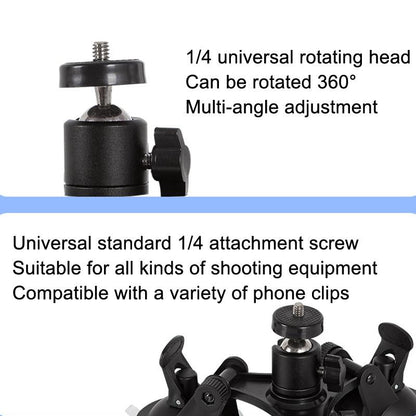Universal Car Suction Cup Mount For Video Shooting And Phone Clip-1915197978239438850