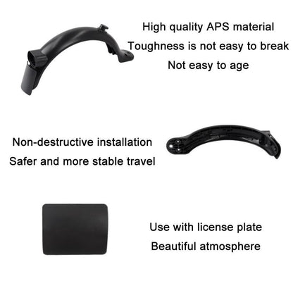 Xiaomi M365 Pro2 Electric Scooter Fender / Tail Light - Black-1964932233907277827