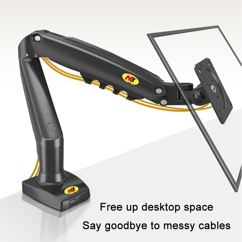 Adjustable Tv Monitor Bracket - Black 17-30 Inches-1964932194967359492