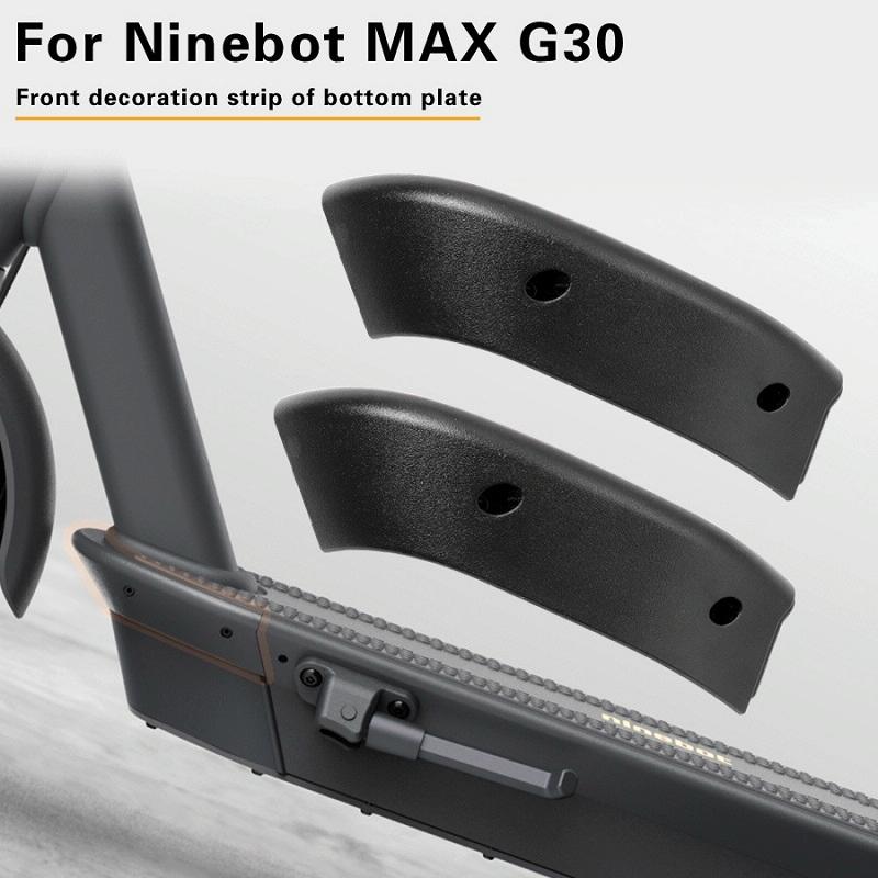 Front Side Cover For Ninebot Max G30 Scooter - Black-1964932190957604866