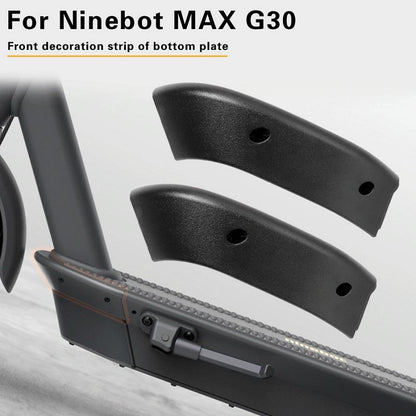 Front Side Cover For Ninebot Max G30 Scooter - Black-1964932190957604866