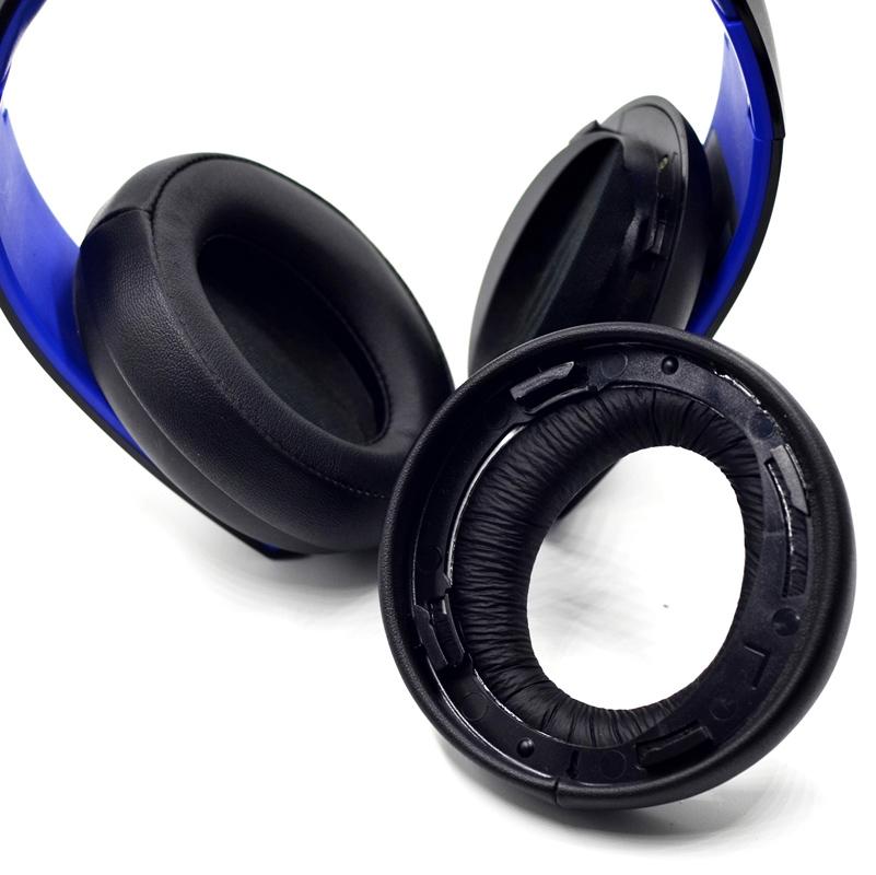 2-Pack Headphone Sponge Covers For Sony Ps3 / Ps4 7.1 Gold - Black-1915198263485665283