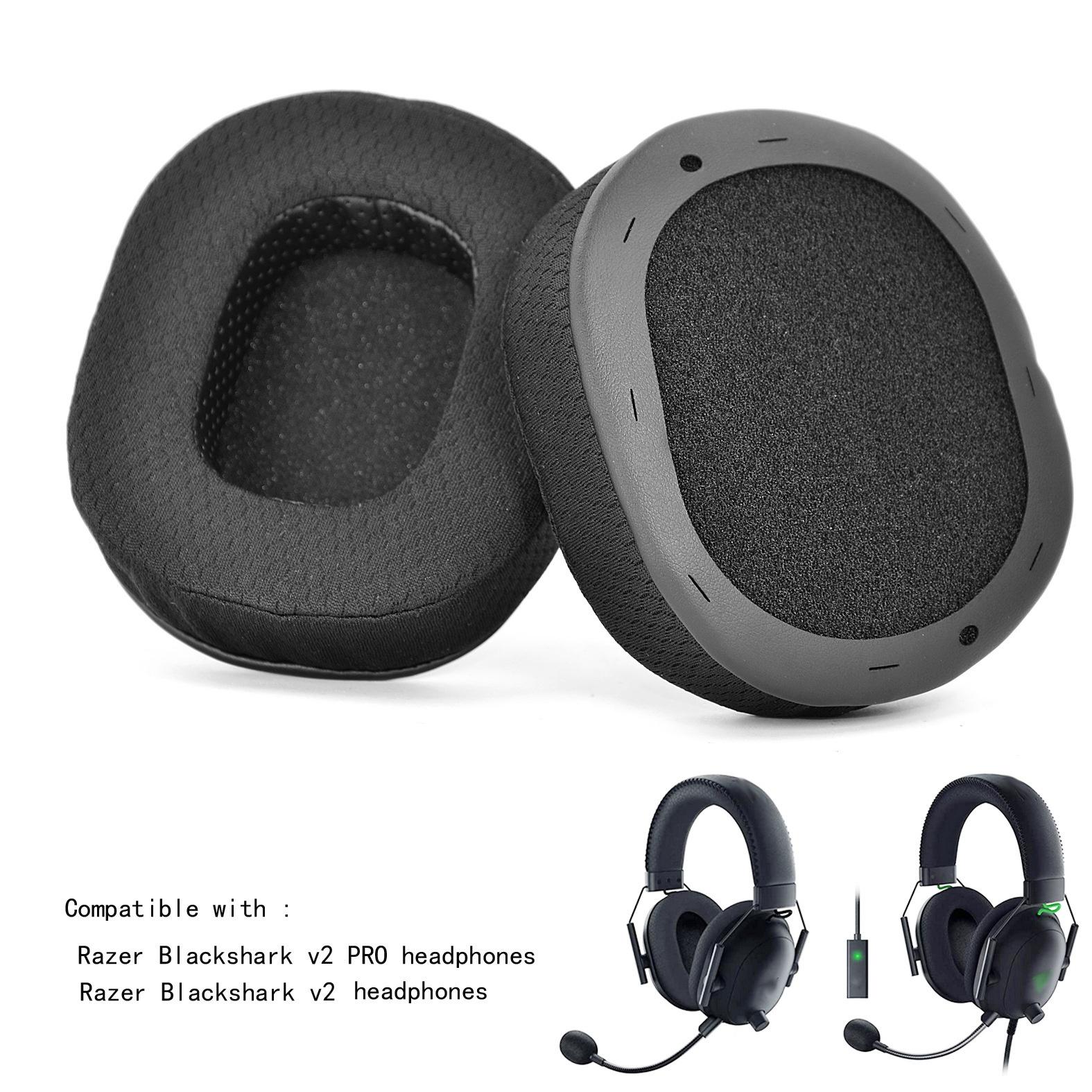 2-Pack Razer Blackshark V2 / V2 Pro Ear Pads - Football Net Sponge Cover-1915197693299396610
