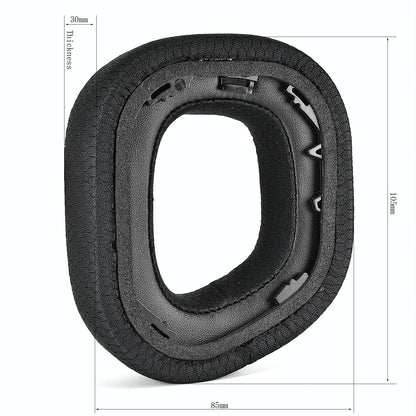 Pair Of Plush Earmuffs For Corsair Hs80 Rgb Headphones - Leather & Velvet-1915198089271054338