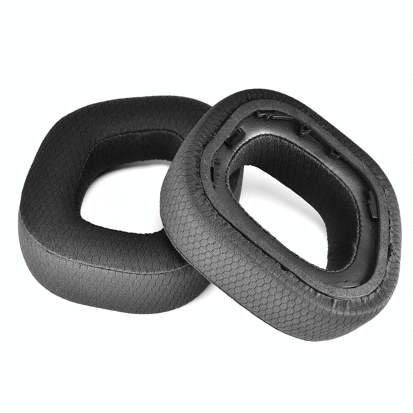 Pair Of Plush Earmuffs For Corsair Hs80 Rgb Headphones - Leather & Velvet-1915198089271054340